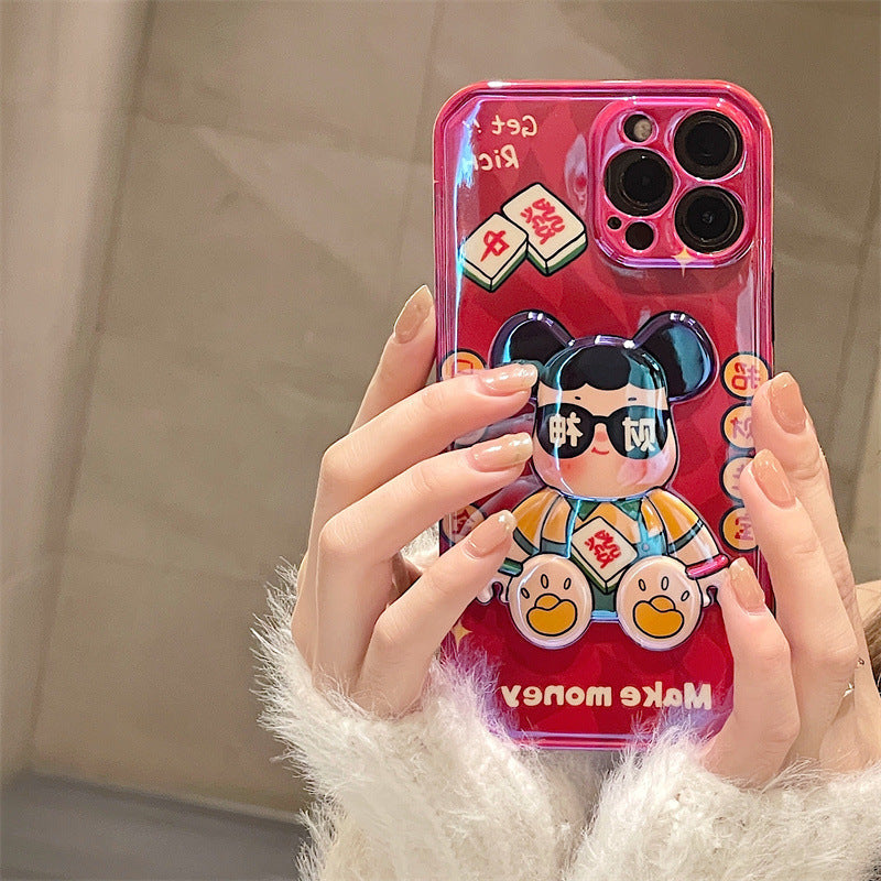 3D Cute Toy Bearbrick Phone Case