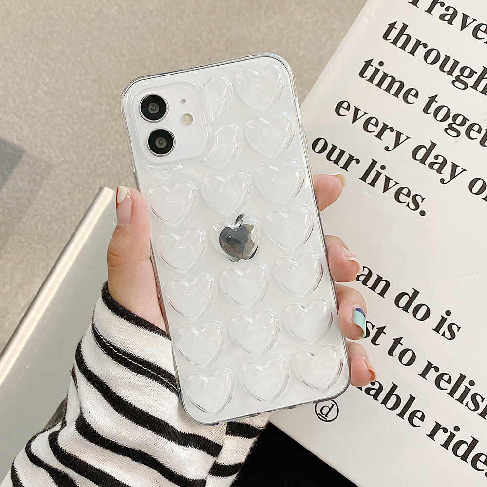 3D Heart Shaped Phone Case