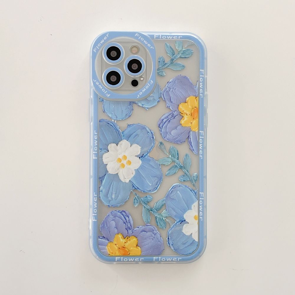 Oil Painting Flower Design Phone Case