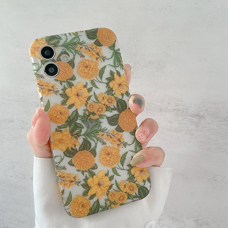 Retro Daisy Floral iPhone Case