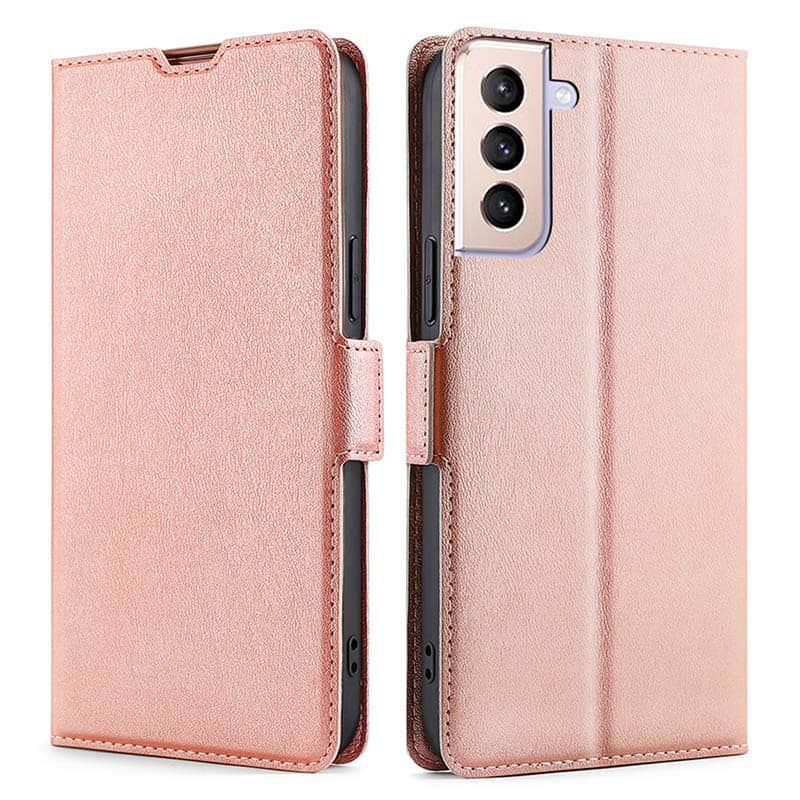 Caeouts Leather Wallet Phone Case For Galaxy