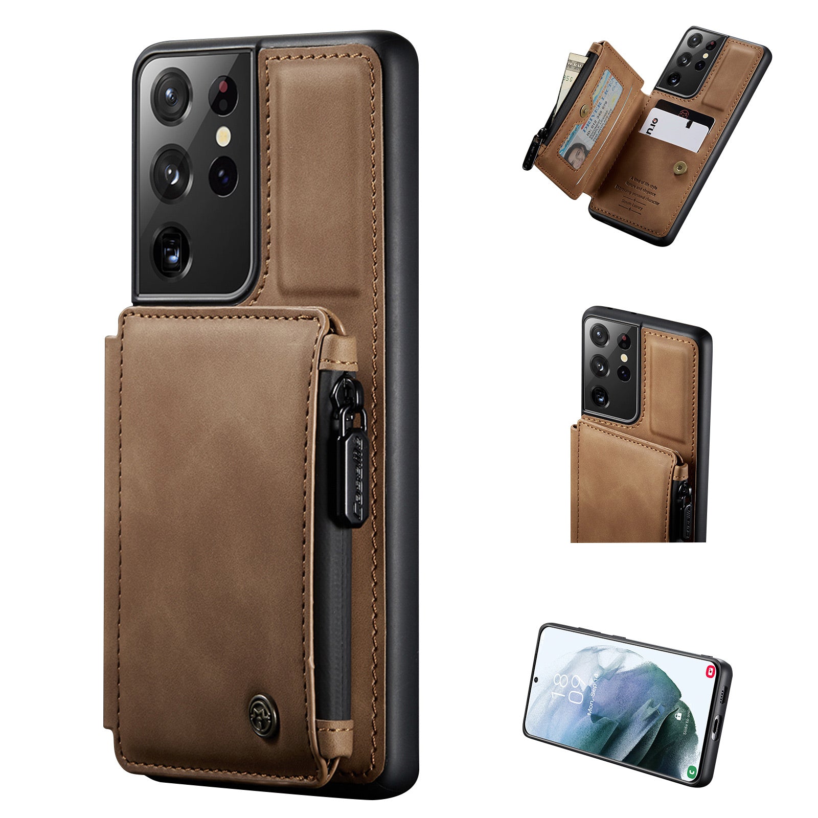 Caeouts Multifunctional Wallet Phone Case For Galaxy