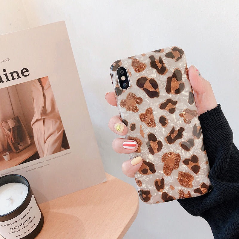 Leopard Print Shell iPhone Case