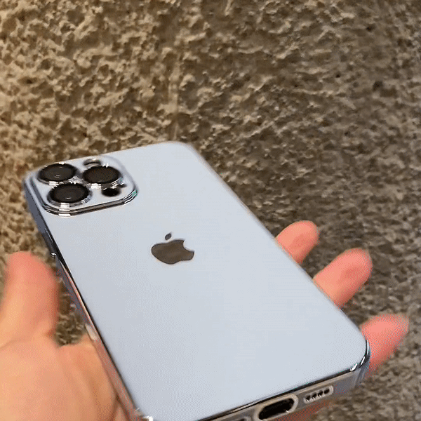 Simple Solid Color iPhone Case With Camera Protection