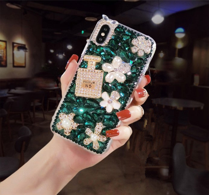 Chic Perfume Sparkling Crystal Phone Case