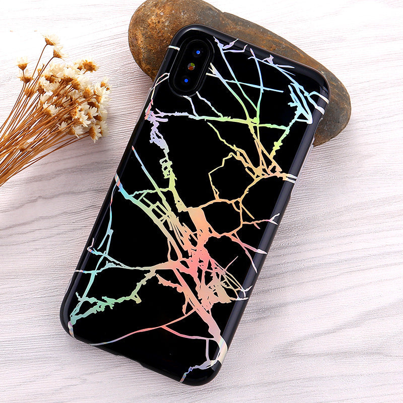 Cool Black Marble Holo Phone Case