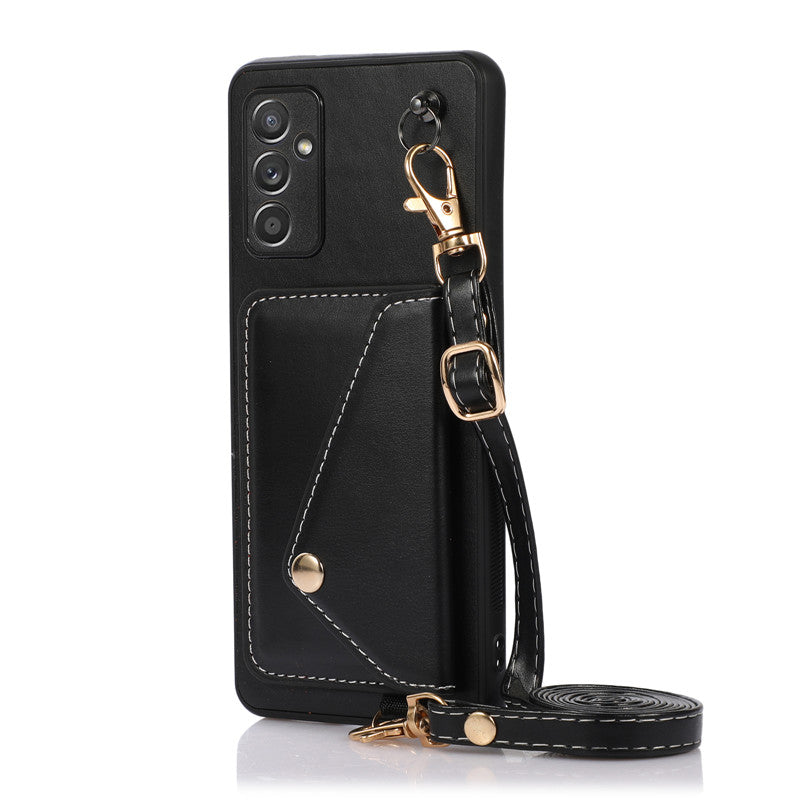 Caeouts Wallet Phone Case Crossbody Leather Phone Case For Galaxy