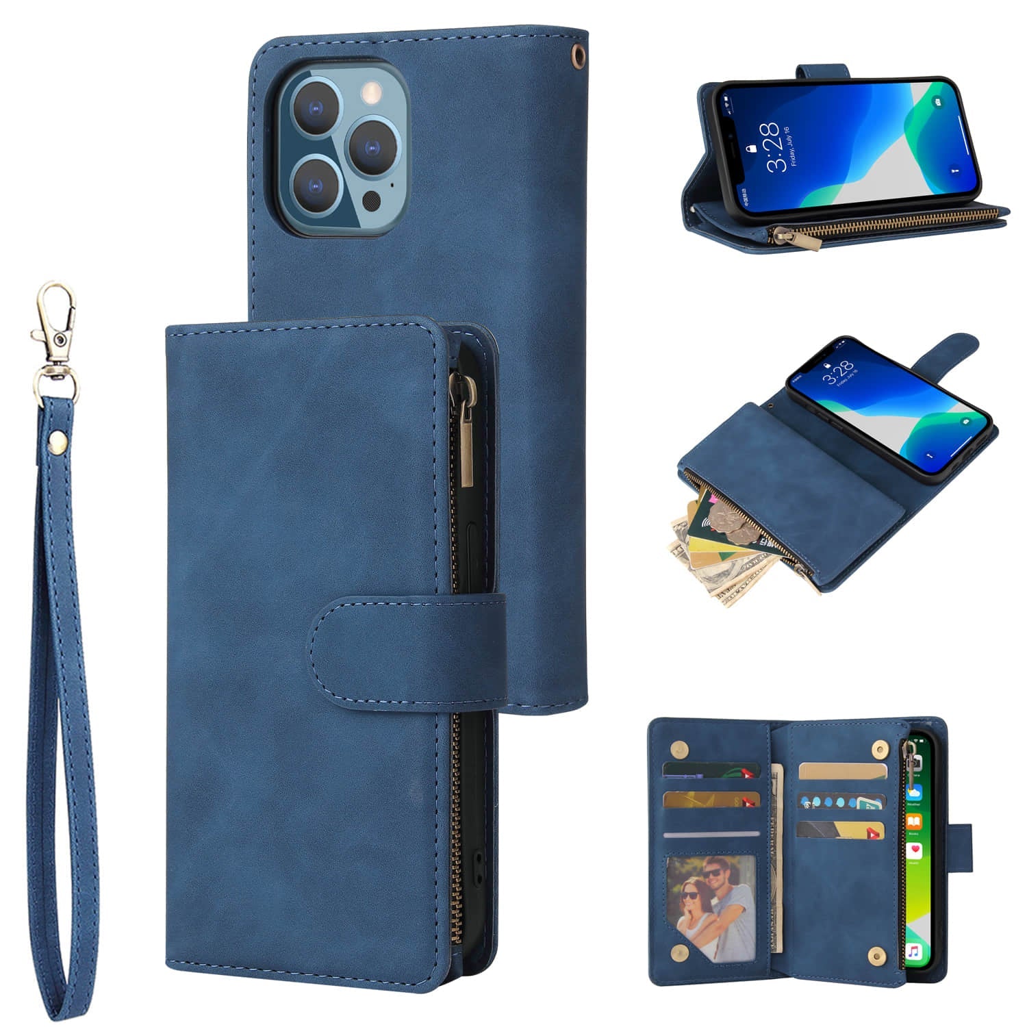 Caeouts Classic Clamshell Phone Case Blue