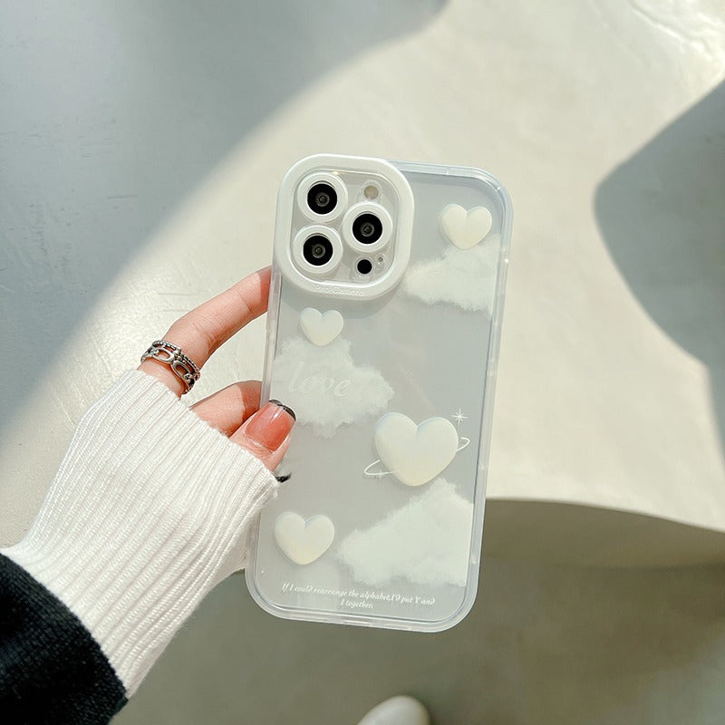 Love White Cloud iPhone Case