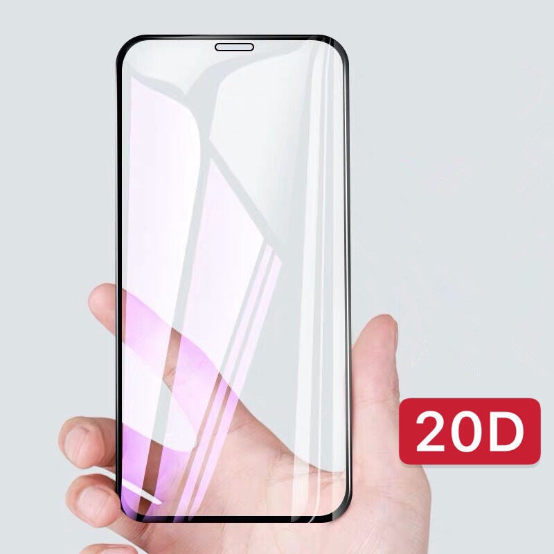 20D Full Coverage Tempered Glass iPhone Screen Protector