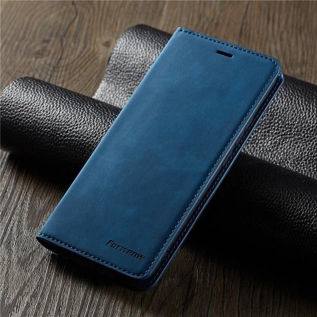 Luxury Leather Flip Wallet Case Cover for Galaxy