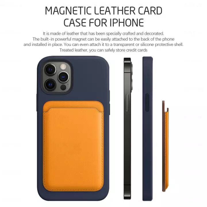 Magsafe Magnetic Leather Card Case