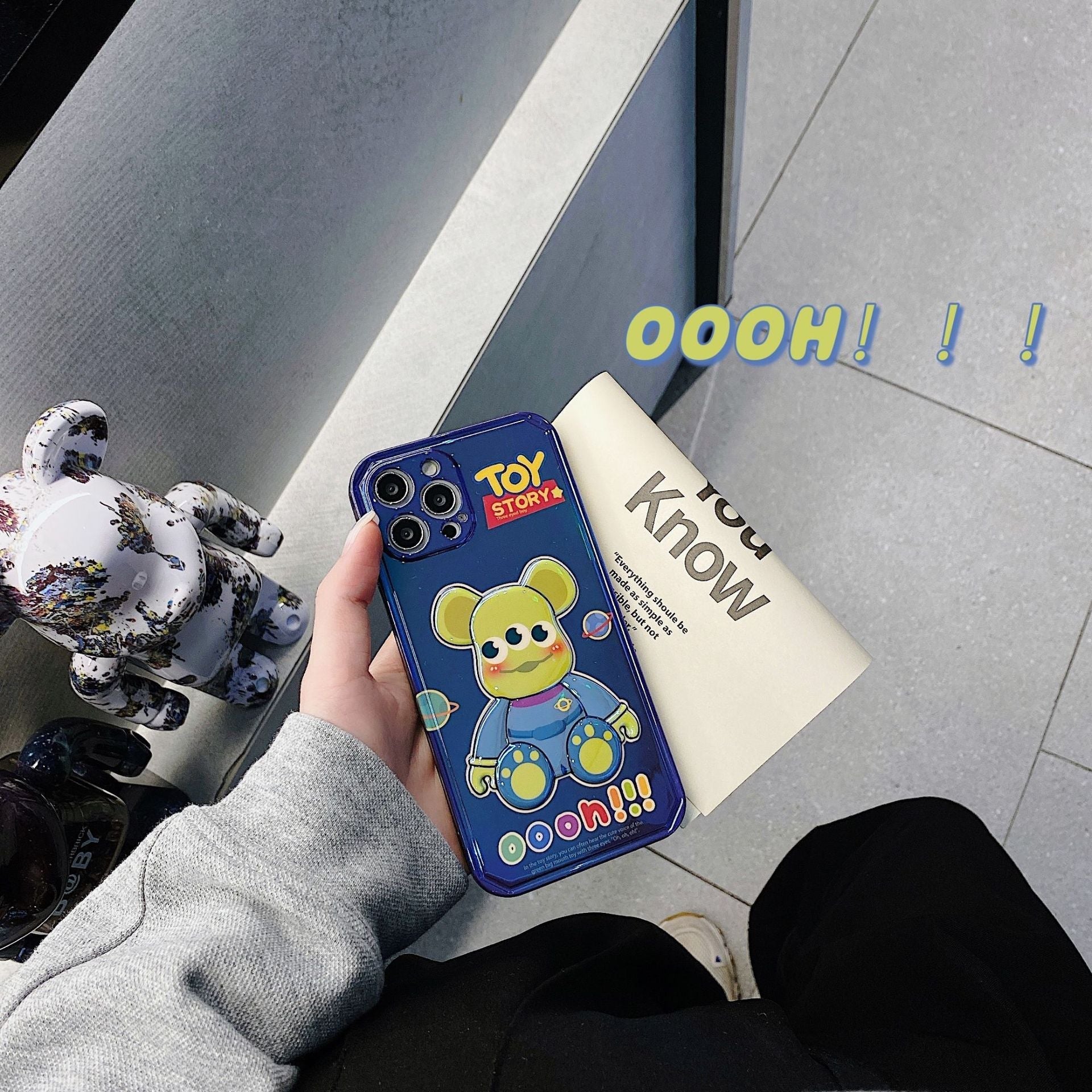 3D Alien Monster Bearbrick Phone Case