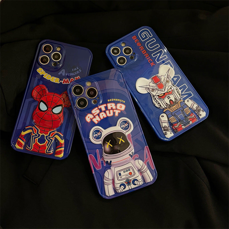 3D Comic Hero Bearbrick Phone Case