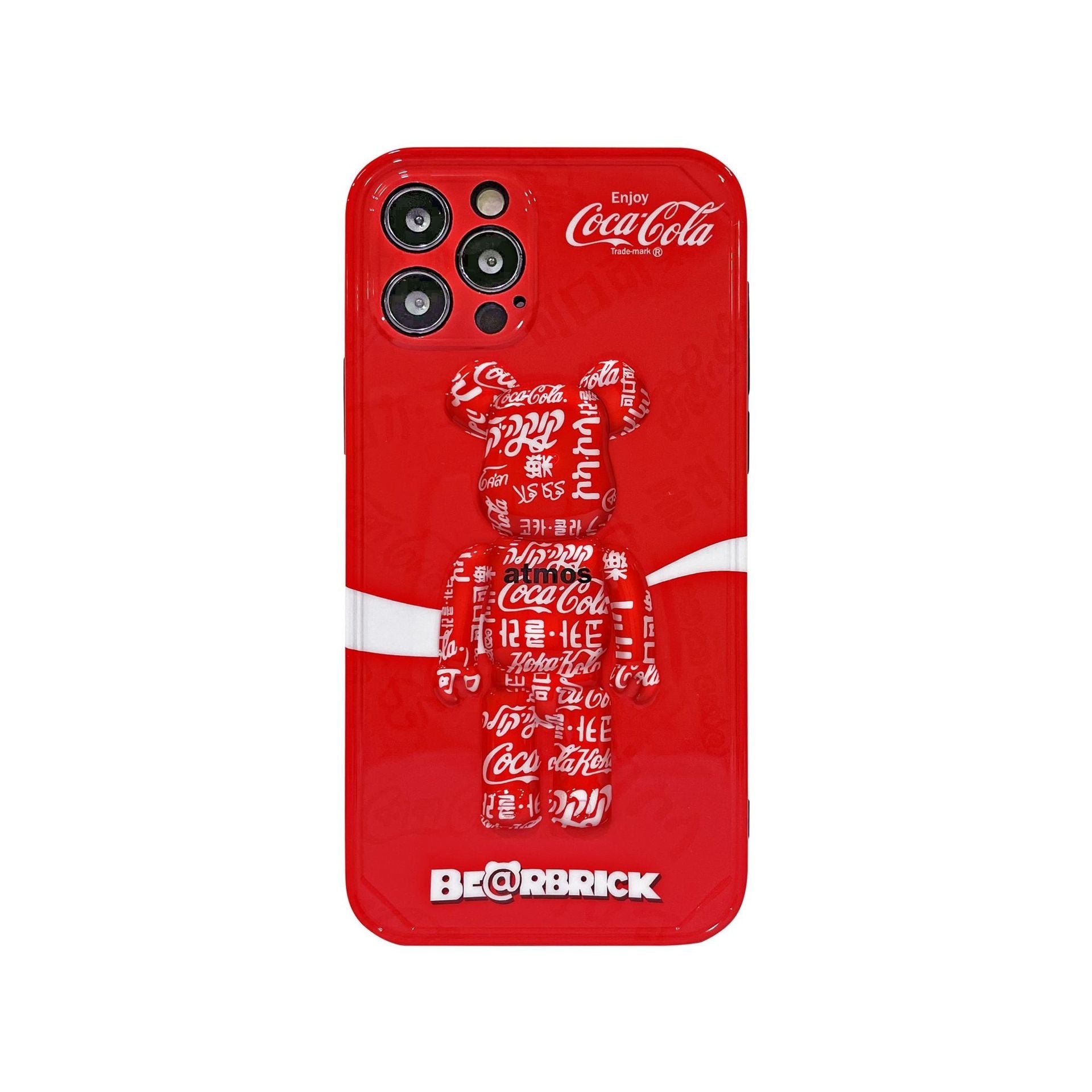 3D Coke Bearbrick Trend Brand Phone Case