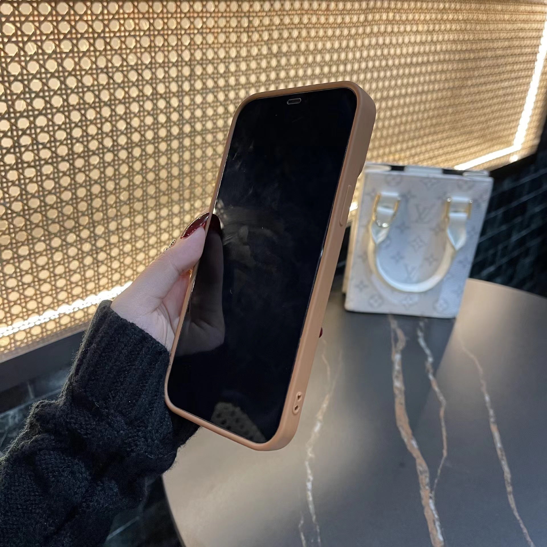3D Contrast Color Bearbrick Bracket Phone Case