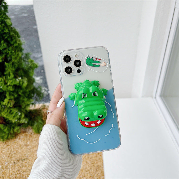 3D Crocodile Toy Phone Case