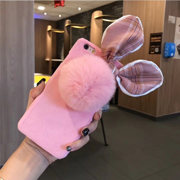 3D Cute Stuffed Bunny Ear Phone Case