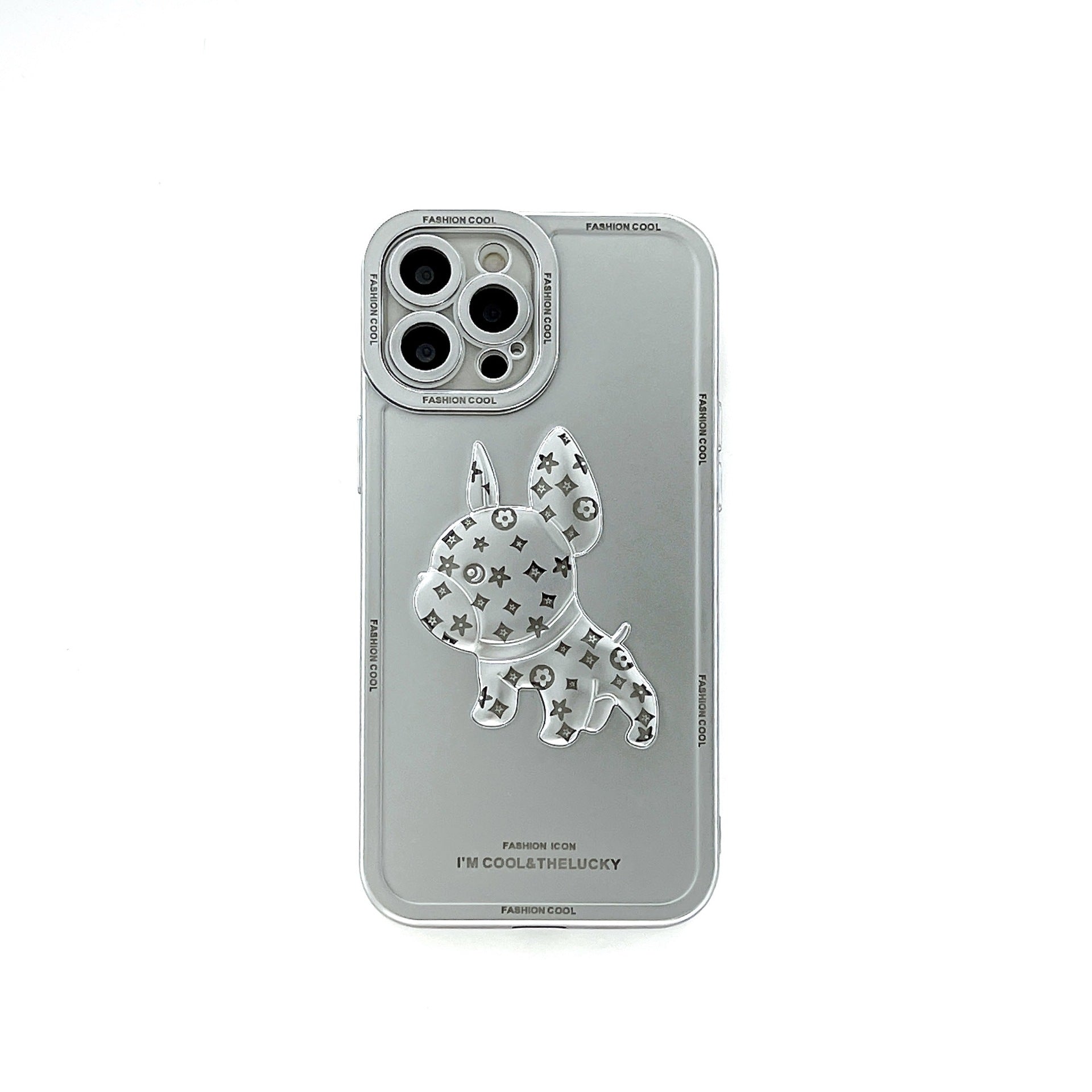 3D French Bulldog Trendy Brand Phone Case