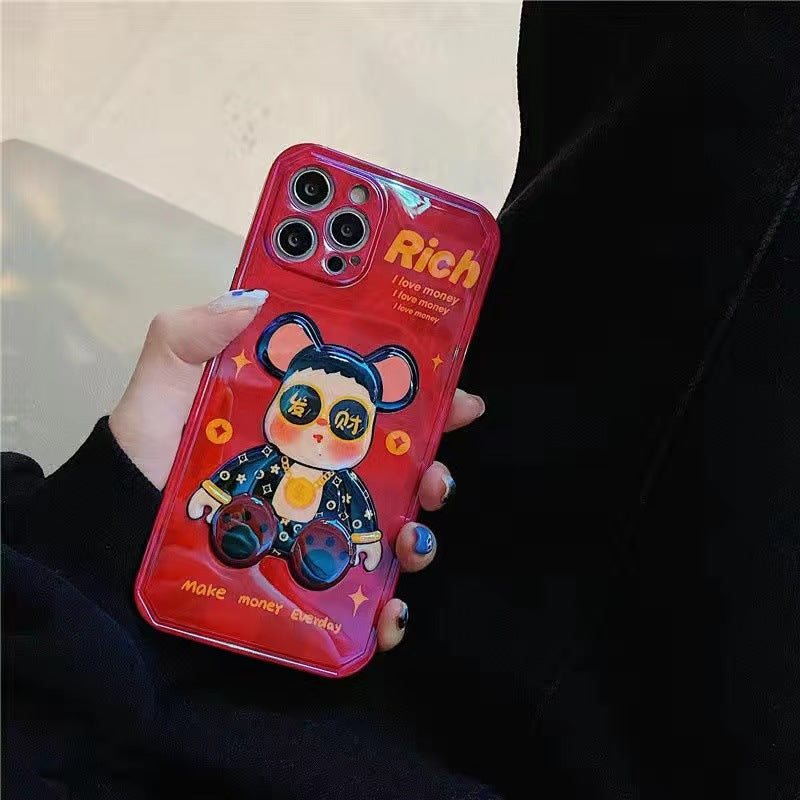3D Cute Toy Bearbrick Phone Case