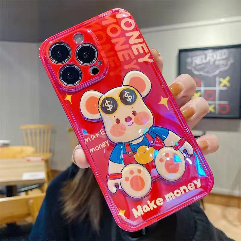 3D Cute Toy Bearbrick Phone Case