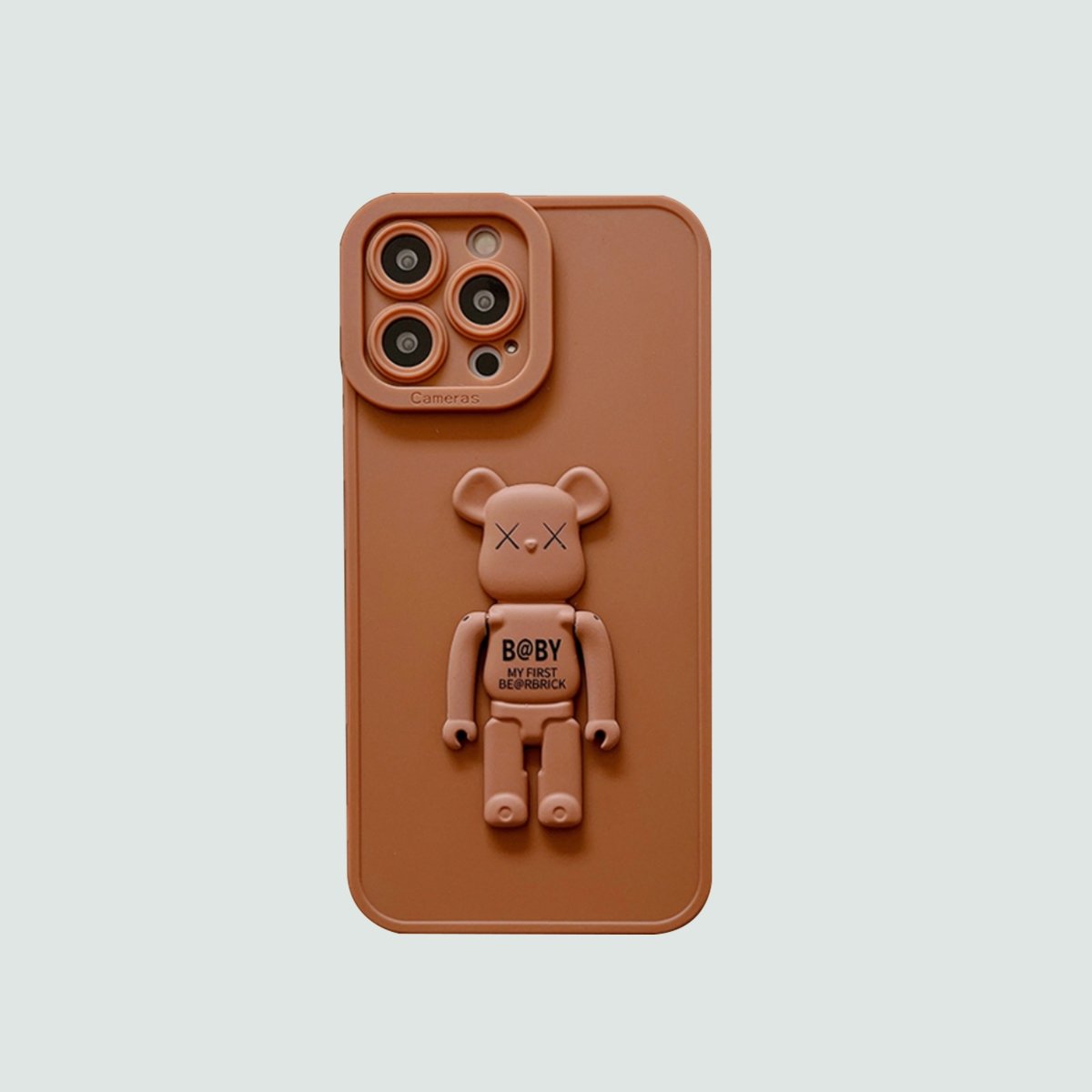 3D Phone Case | Caramel Bearbrick Push-up