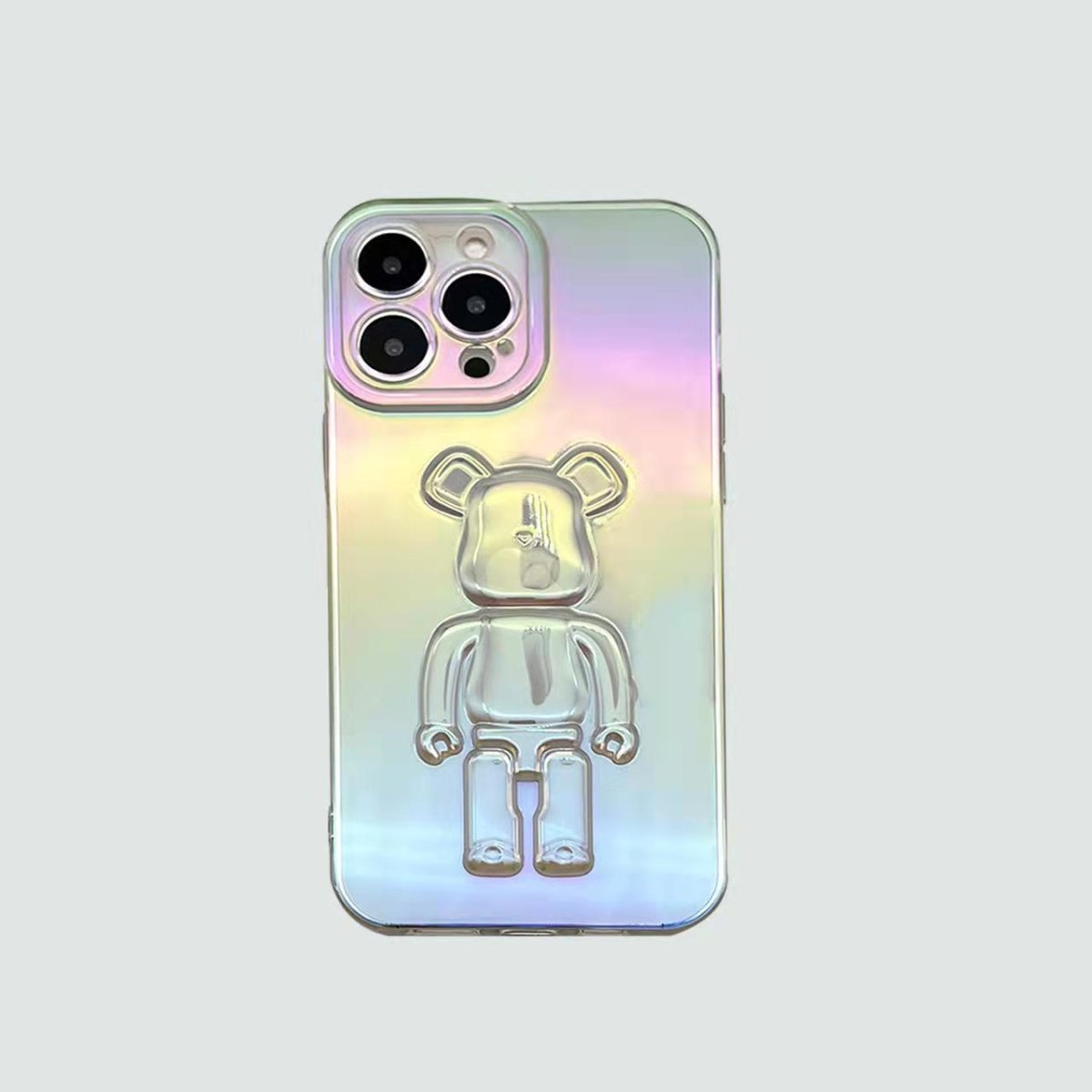 3D Phone Case | Clear Transparent Bear