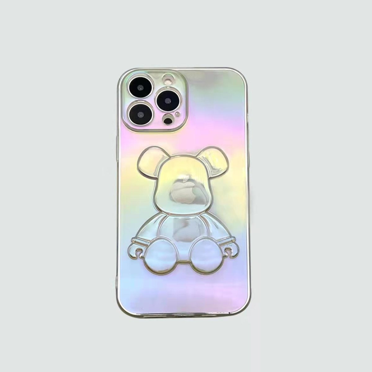 3D Phone Case | Clear Transparent Sitting Bear