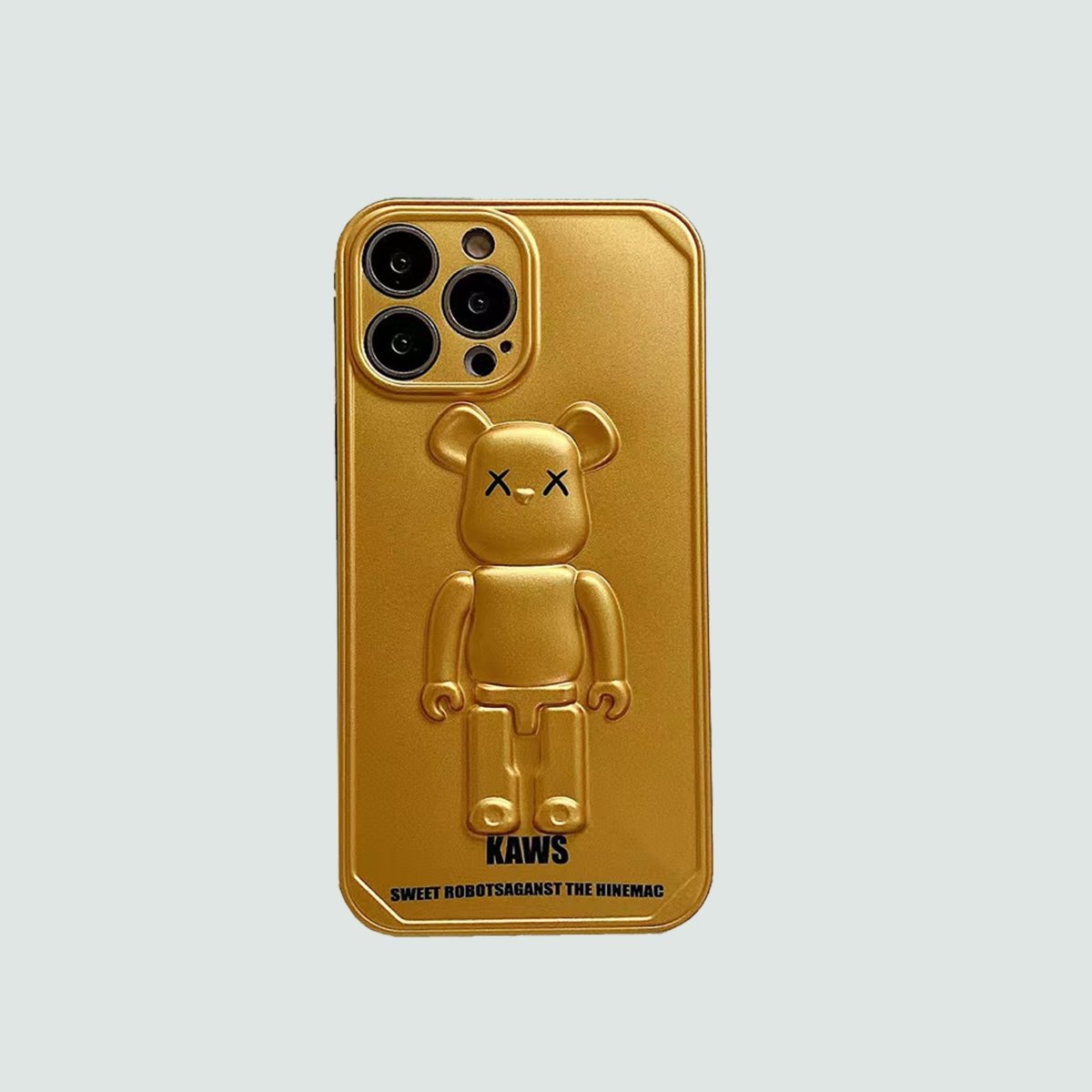 3D Phone Case | Gold Plate Bear