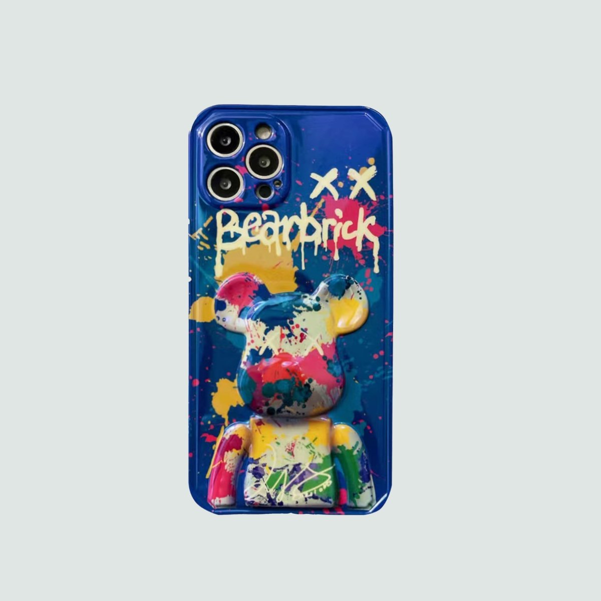 3D Phone Case | Splatter Paint Bear