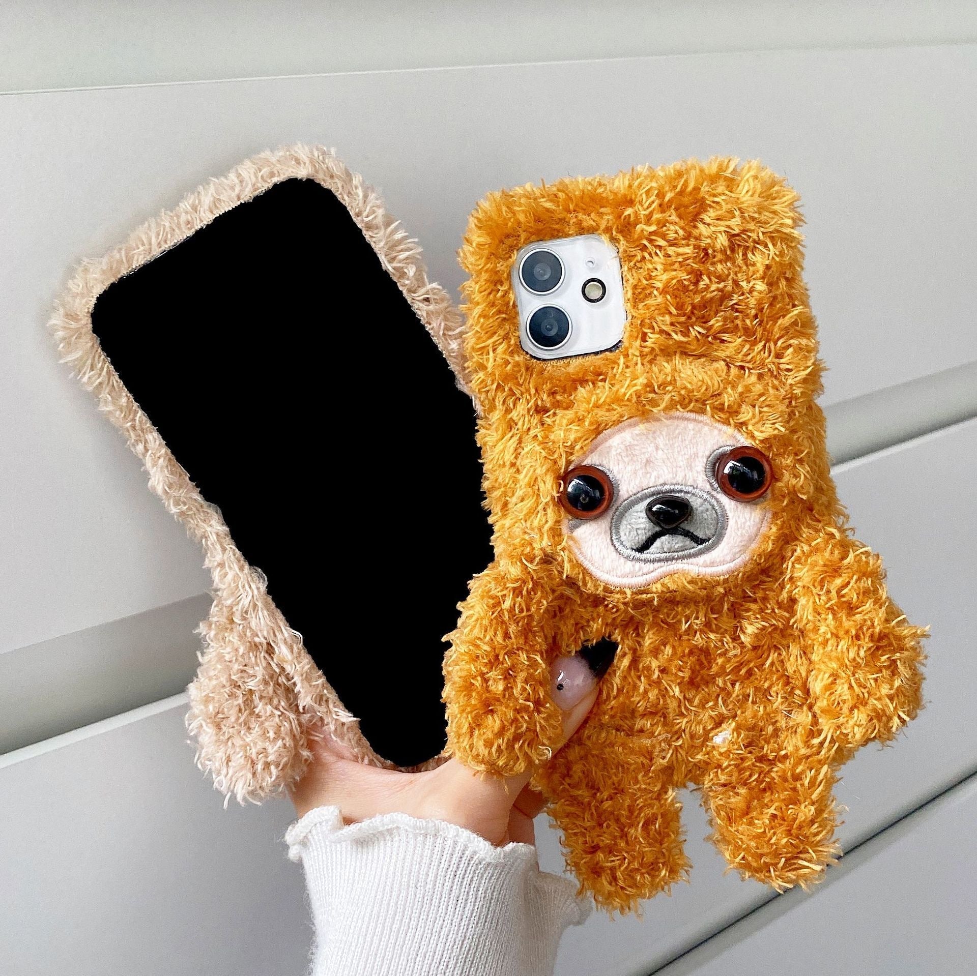 3D Plush Sloths Phone Case