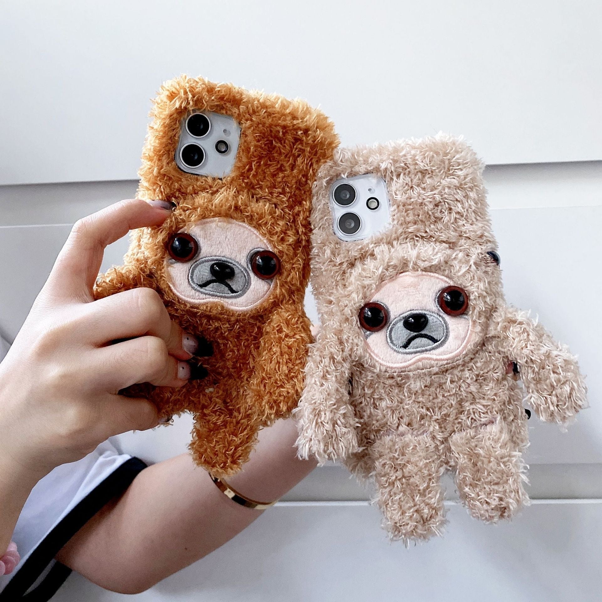 3D Plush Sloths Phone Case