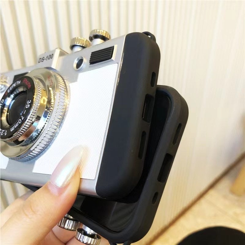 3D Simulated Camera Phone Case with Crossbody Strap