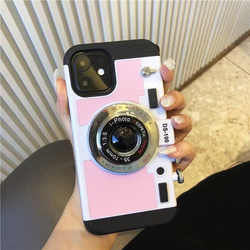 3D Simulated Camera Phone Case with Crossbody Strap