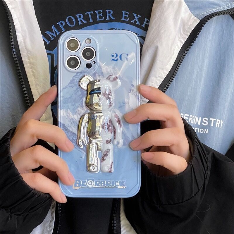 3D Sorayama Snow Mountain Bearbrick Phone Case
