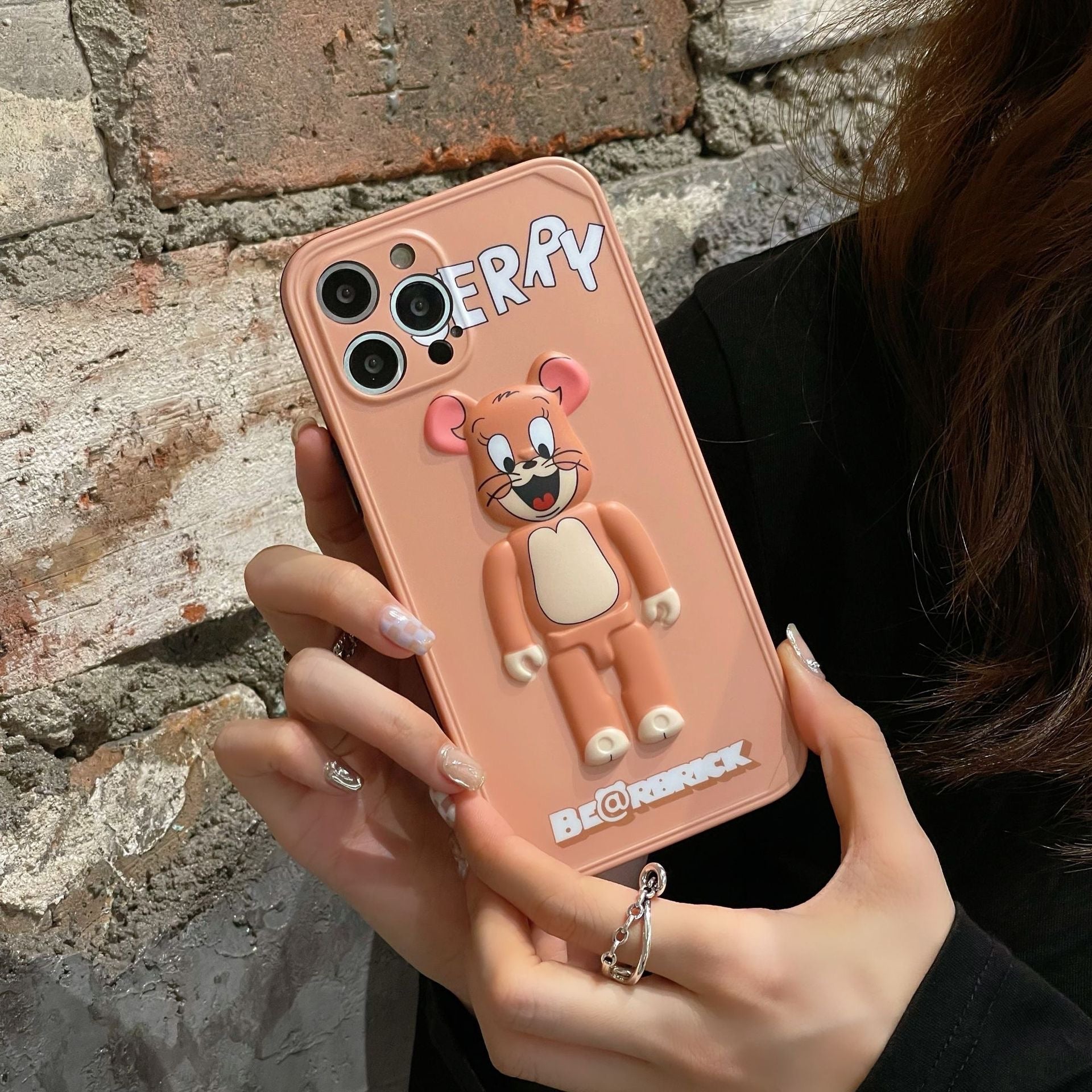 3D Tom & Jerry Bearbrick Trend Brand Phone Case