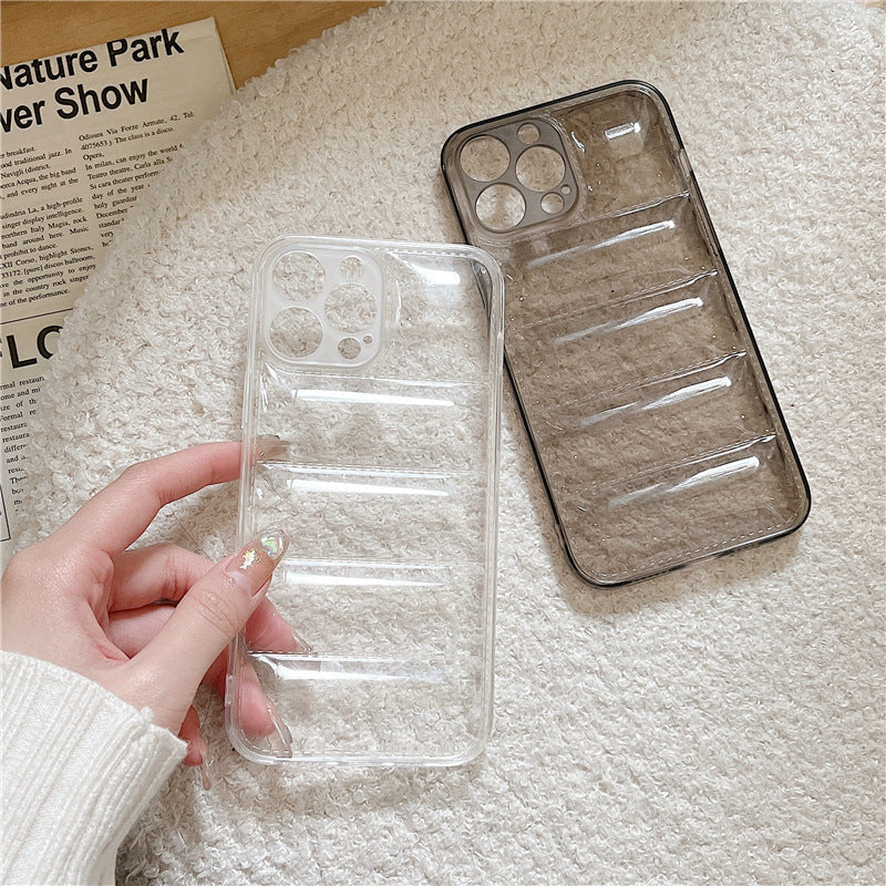 3D Transparent Down Jacket Inflatable Phone Case