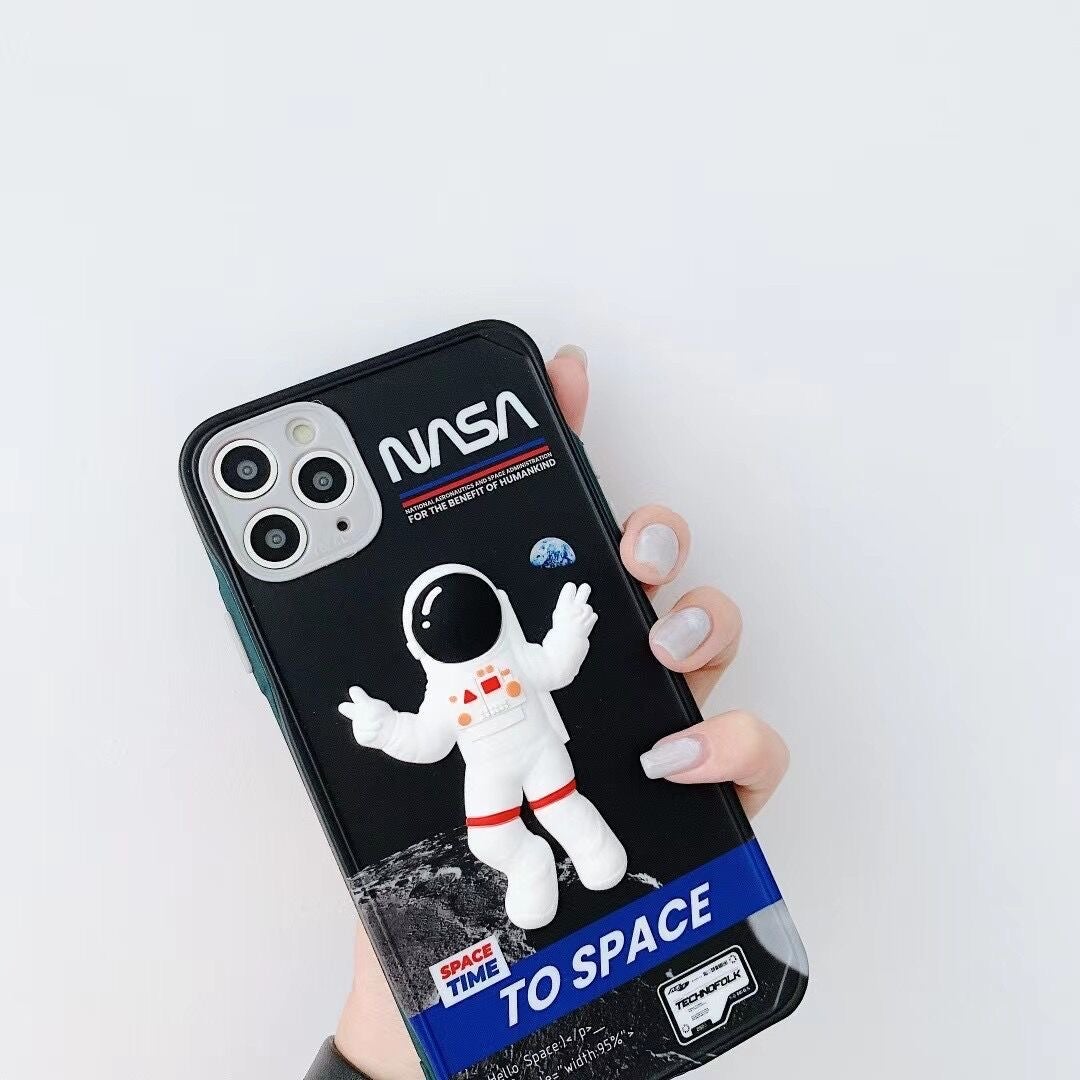3D Victory Sign Astronaut Phone Case