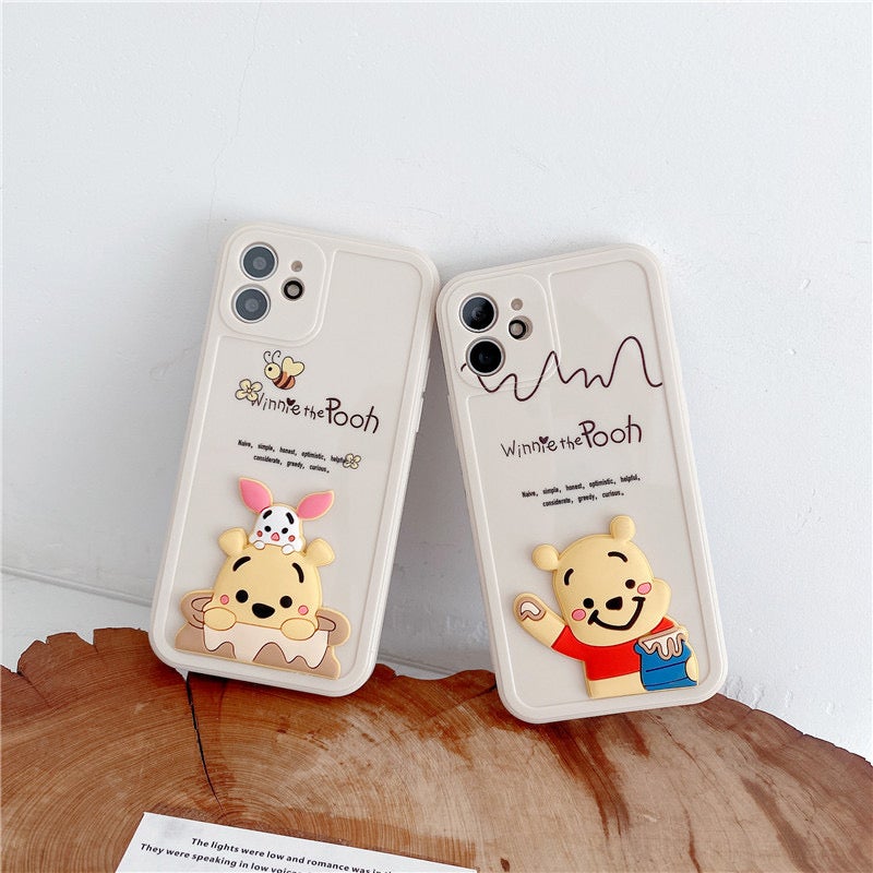 3D Winnie The Pooh Cartoon Phone Case