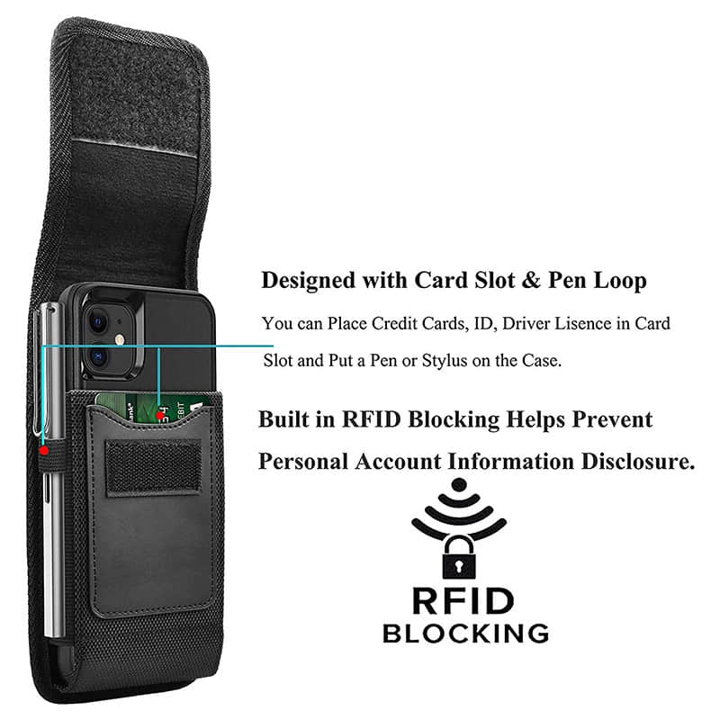 Caeouts Nylon Cardholder Universal Phone Case