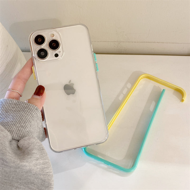 Macaron Silicone Frame iPhone Case