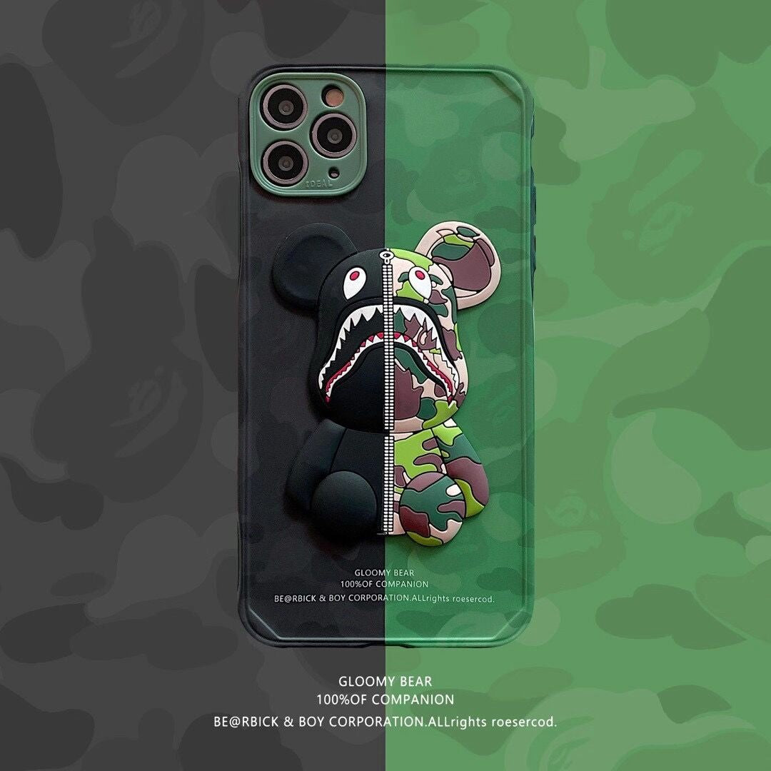 3D Camouflage Assorted Colors Gloomy Bear Phone Case