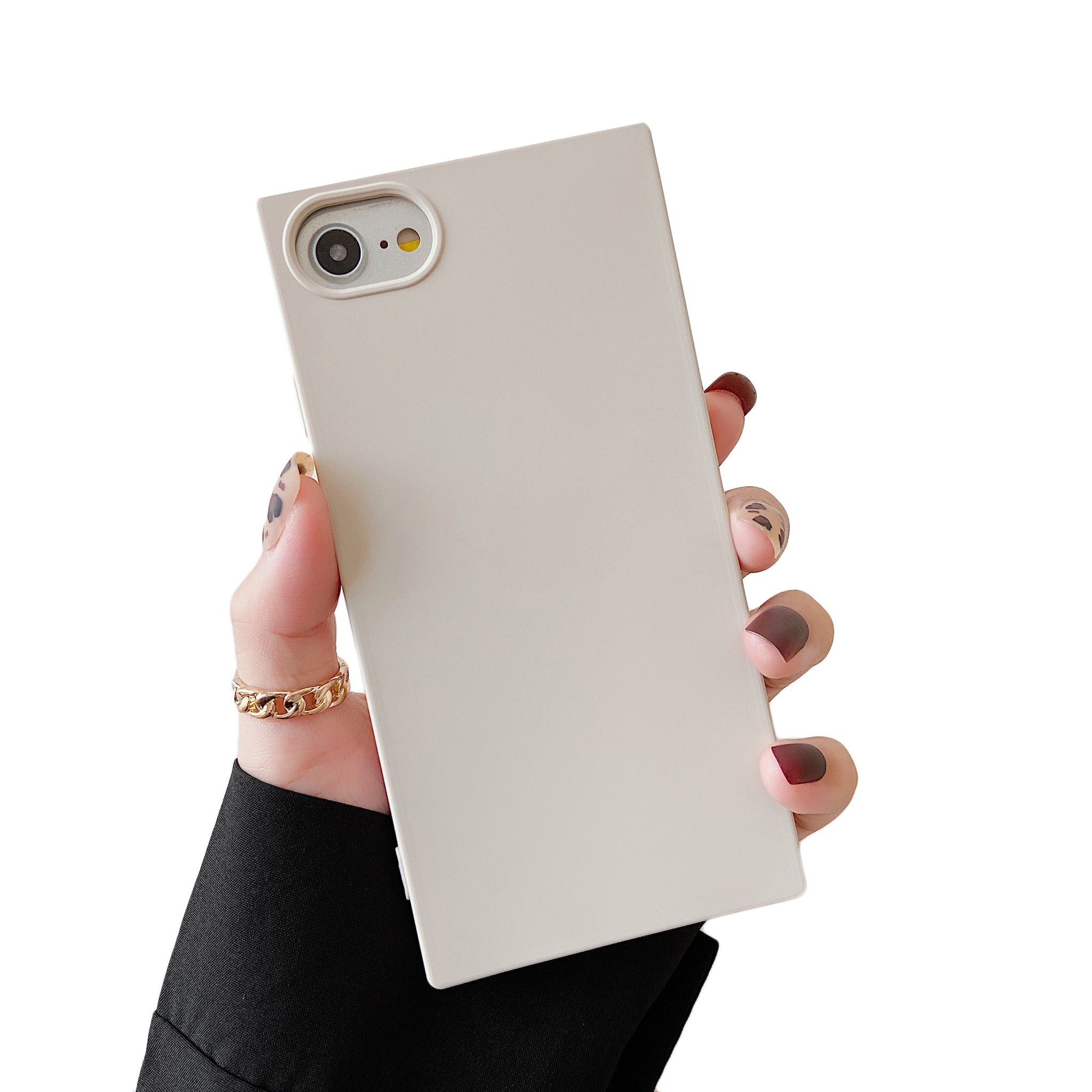 iPhone SE 2022/SE 2020/iPhone 8/7 Case Square Silicone (Antique White)