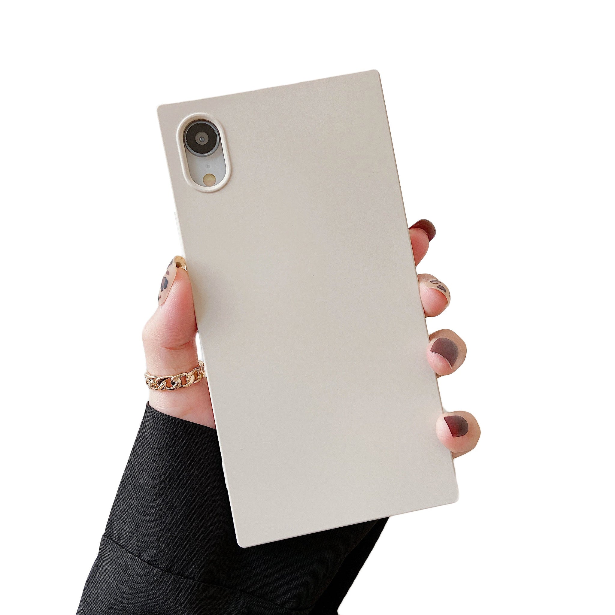 iPhone XR Case Square Silicone (Antique White)