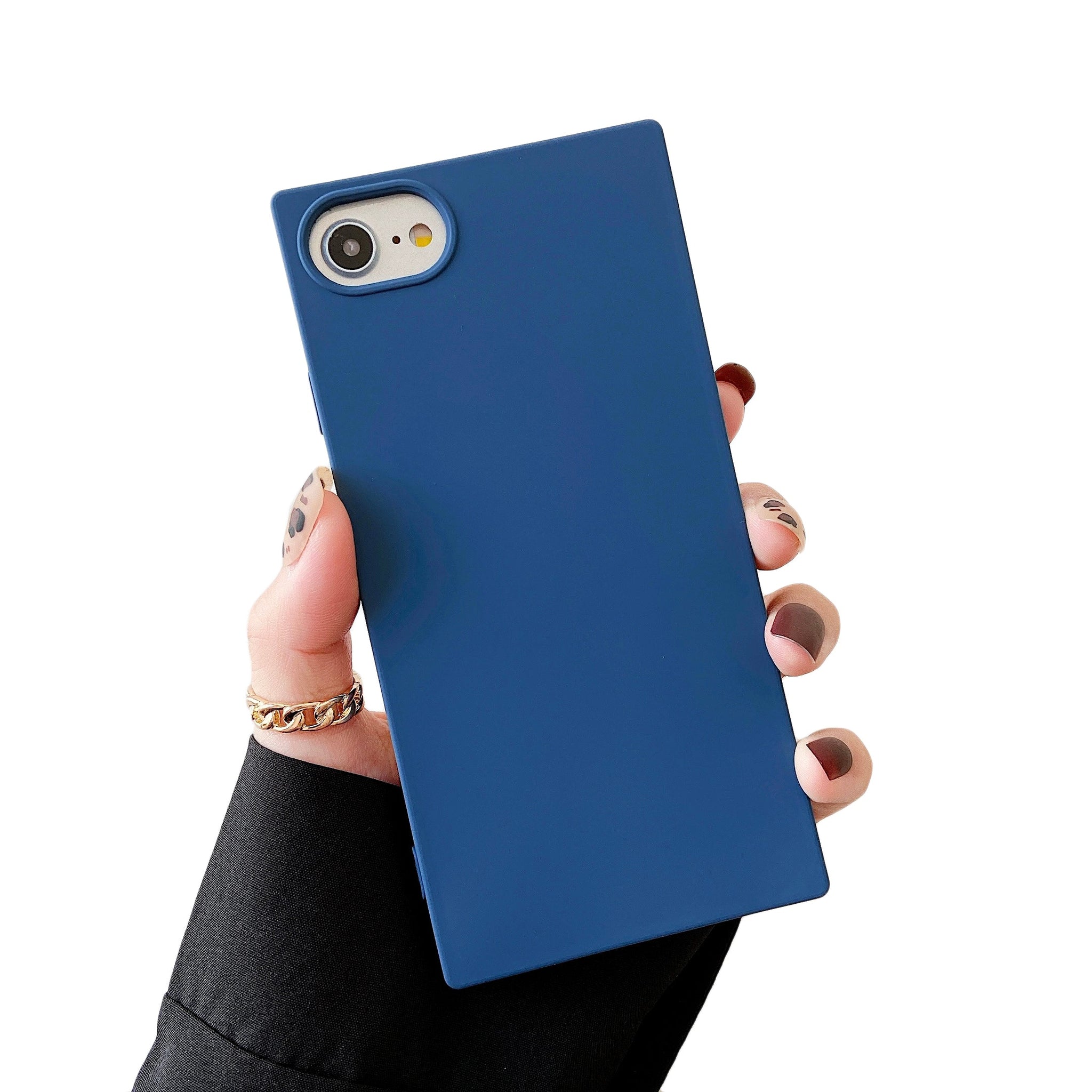 iPhone SE 2022/SE 2020/iPhone 8/7 Case Square Silicone (Blue Jay)