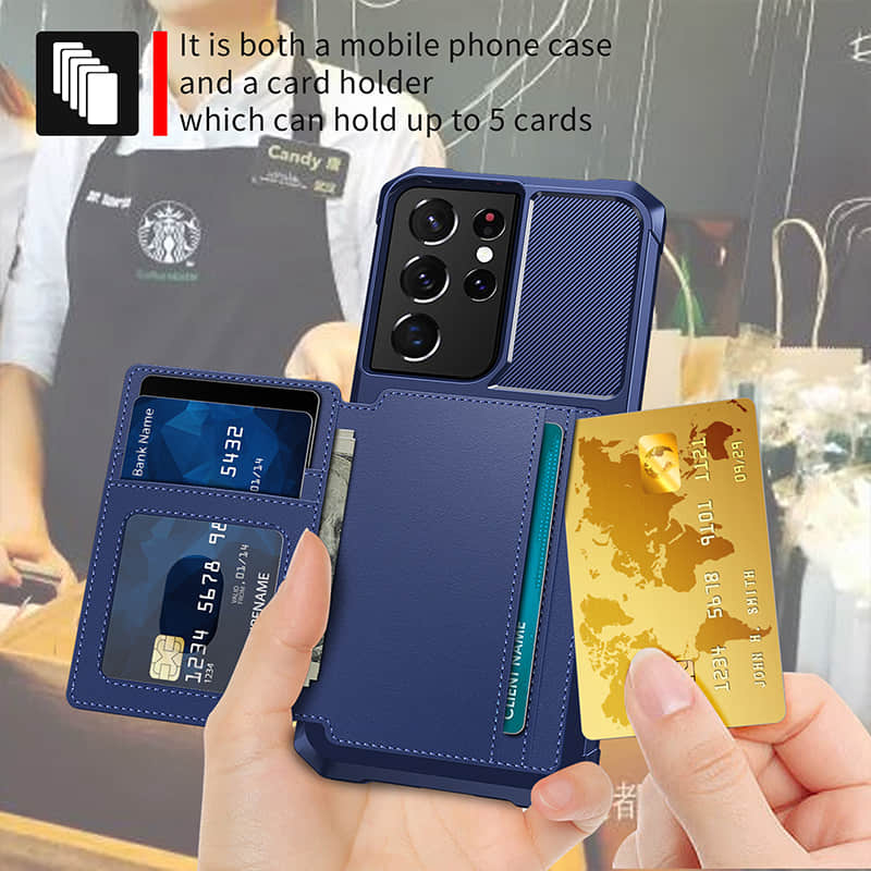 Caeouts Card Slot Phone Case For Galaxy