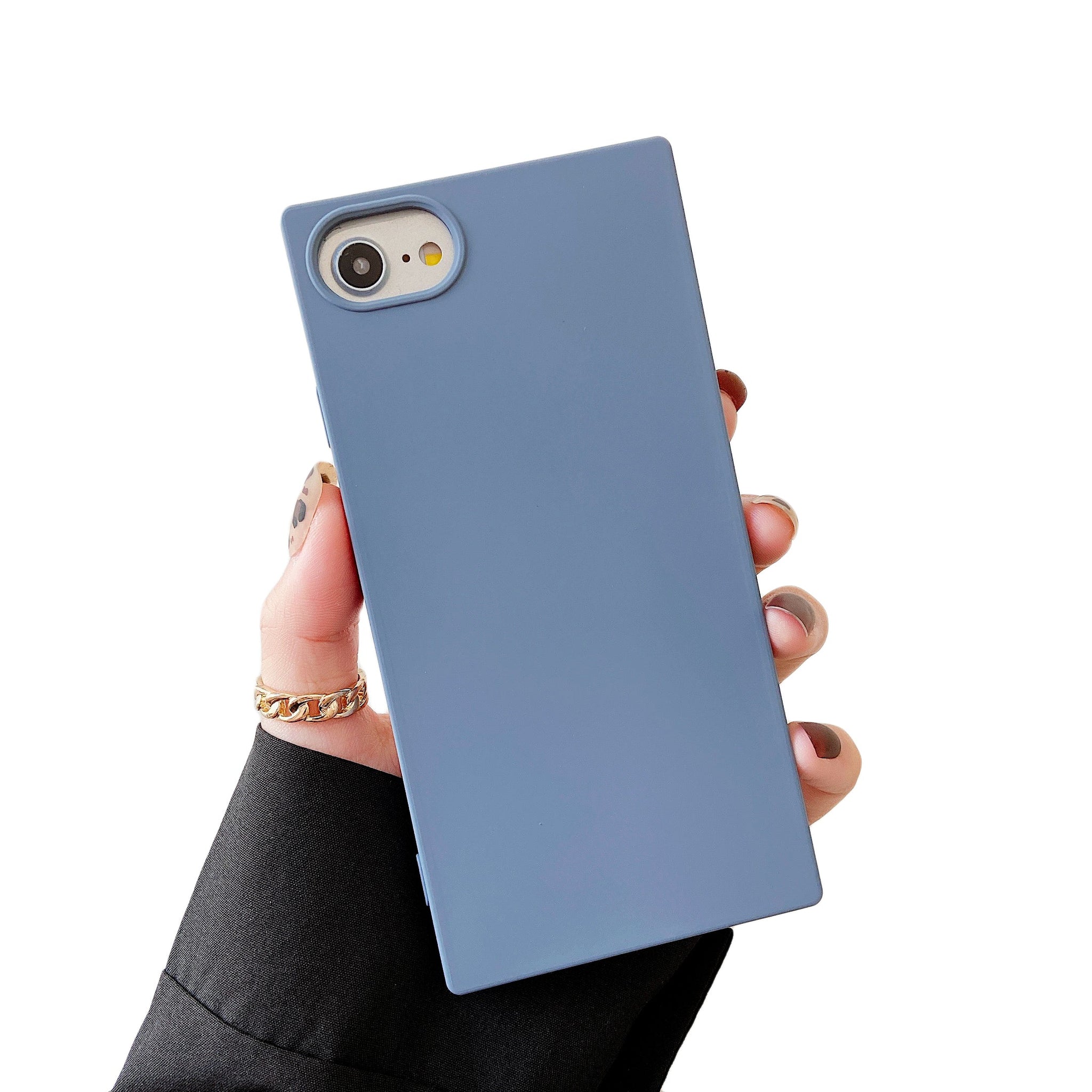 iPhone SE 2022/SE 2020/iPhone 8/7 Case Square Silicone (Slate Gray)