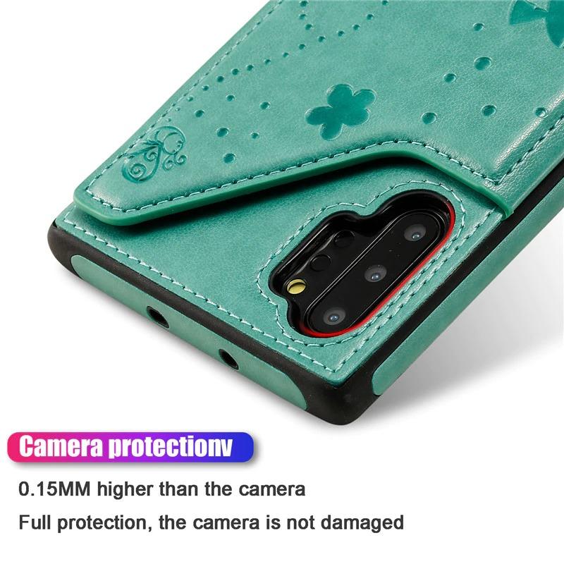 New Luxury 3D Printed Leather Wallet Cover Case For Galaxy