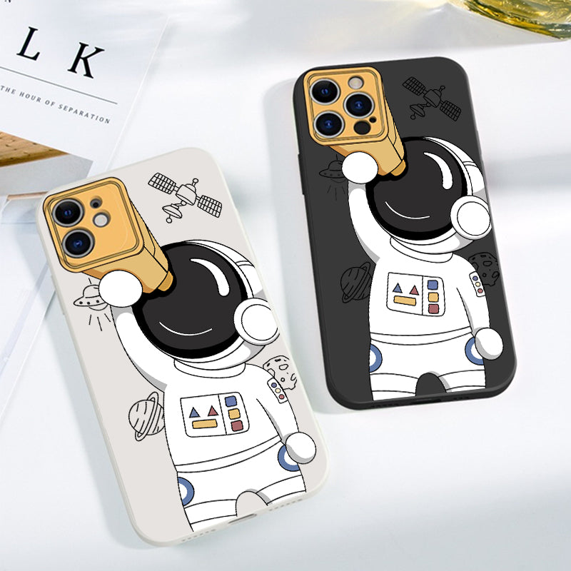 Cute Astronaut Cartoon iPhone Case