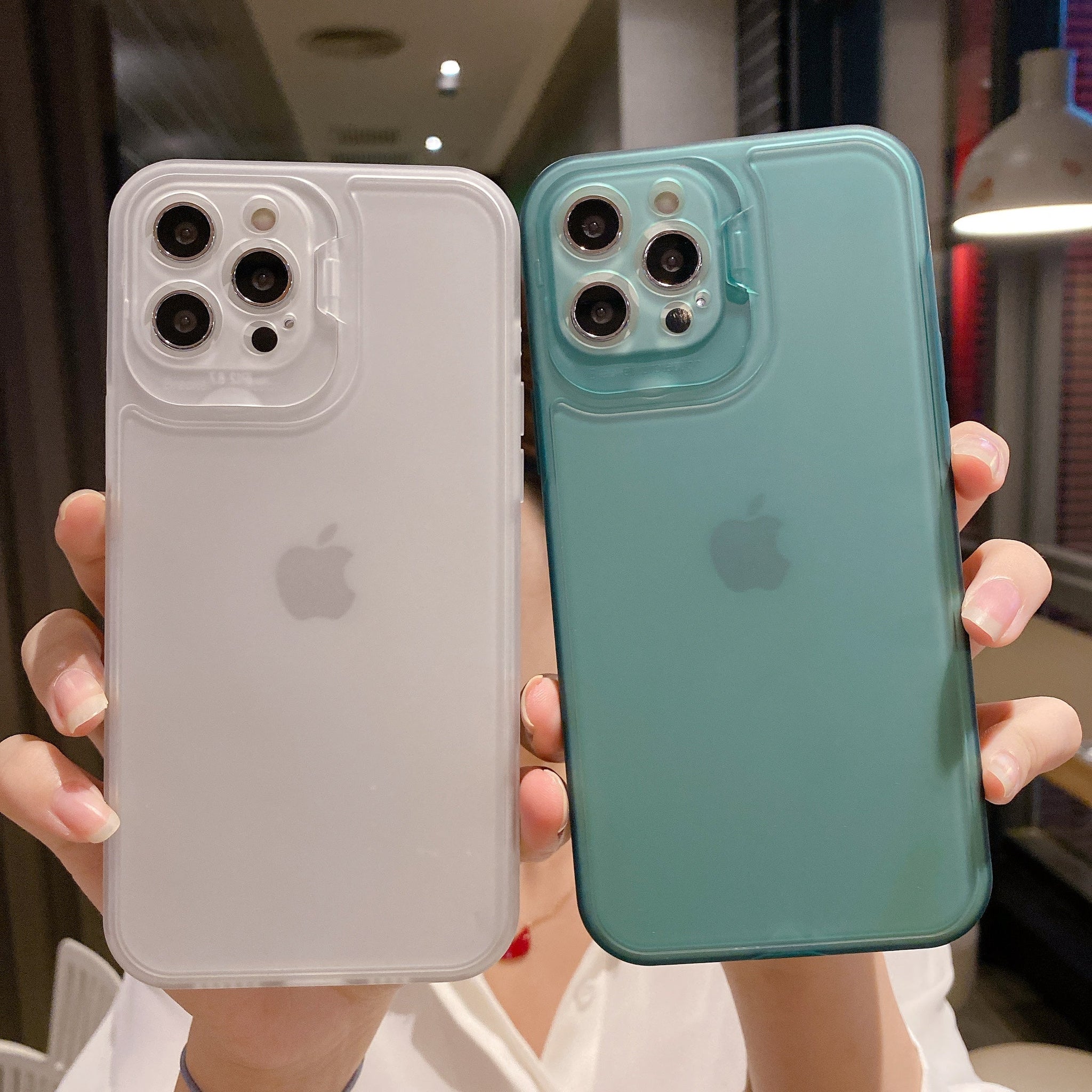 Color Frosted Bracket iPhone Case